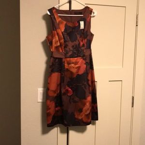 The Limited watercolor cocktail dress